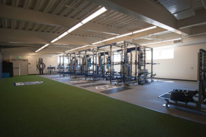 Marin Catholic interior weight room facility